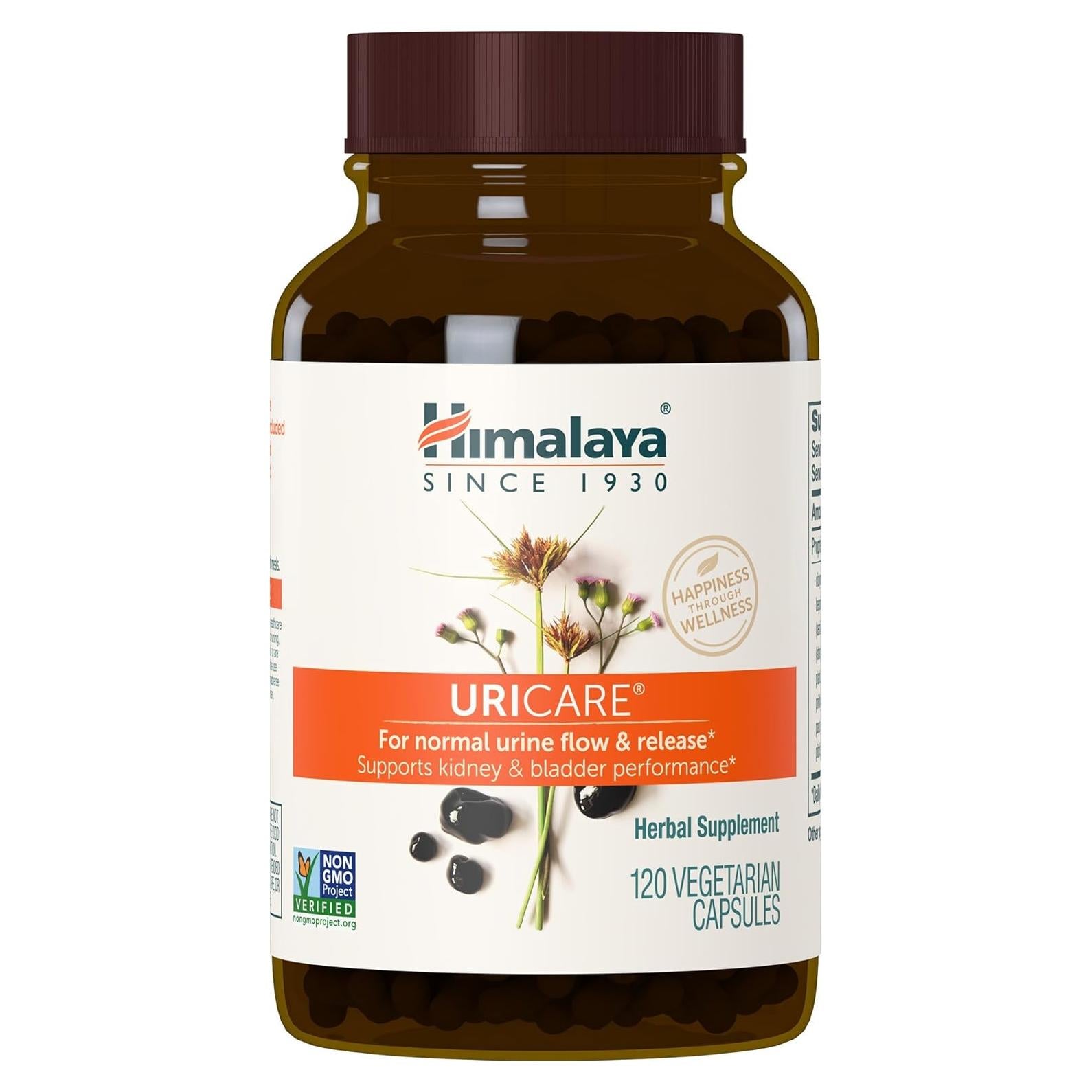 Himalaya UriCare Suplemento Herbal 120 Cápsulas Sin Cafeína