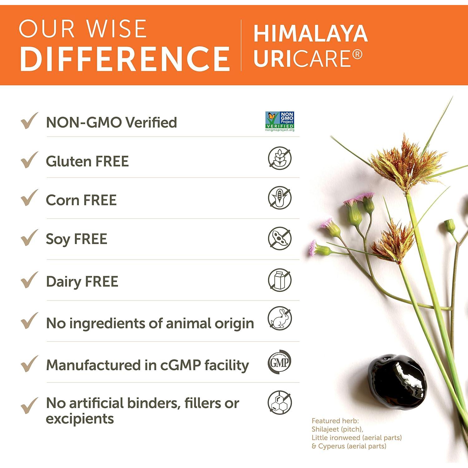 Himalaya UriCare Suplemento Herbal 120 Cápsulas Sin Cafeína