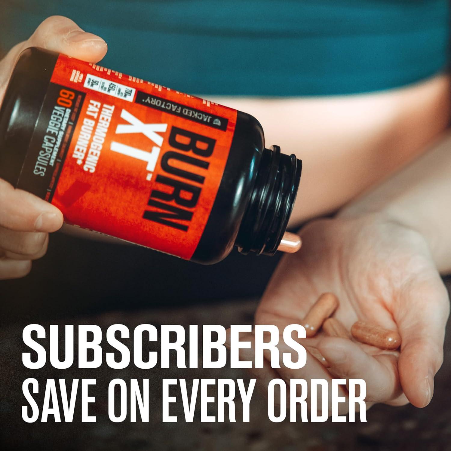 Suplemento Quemador de Grasa Jacked Factory Burn-XT 60 Cápsulas