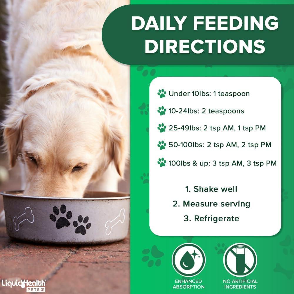 Liquid Health K9 Jugo Vegetariano de Glucosamina 3 Paquete