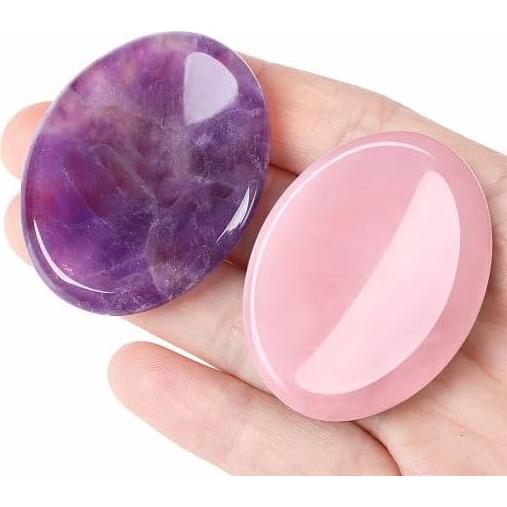 Conjunto de Piedras de Preocupación YATOJUZI 4PCS 7 Chakras