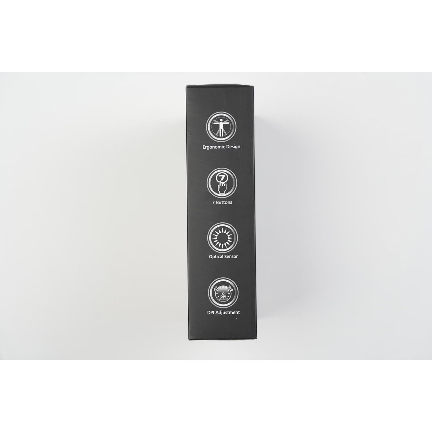 Perixx11568 Perimice-717 Wireless Trackball Mouse, Build-in 1.34 Inch Trackball with Pointing Feature, 5 Programmable Buttons, 2 DPI Level, Black