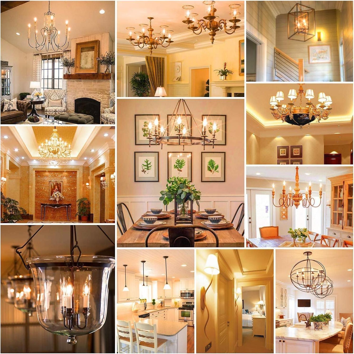 Bombillas LED Vintage E12 Genixgreen 7W 2200K Ámbar 6 Unidades