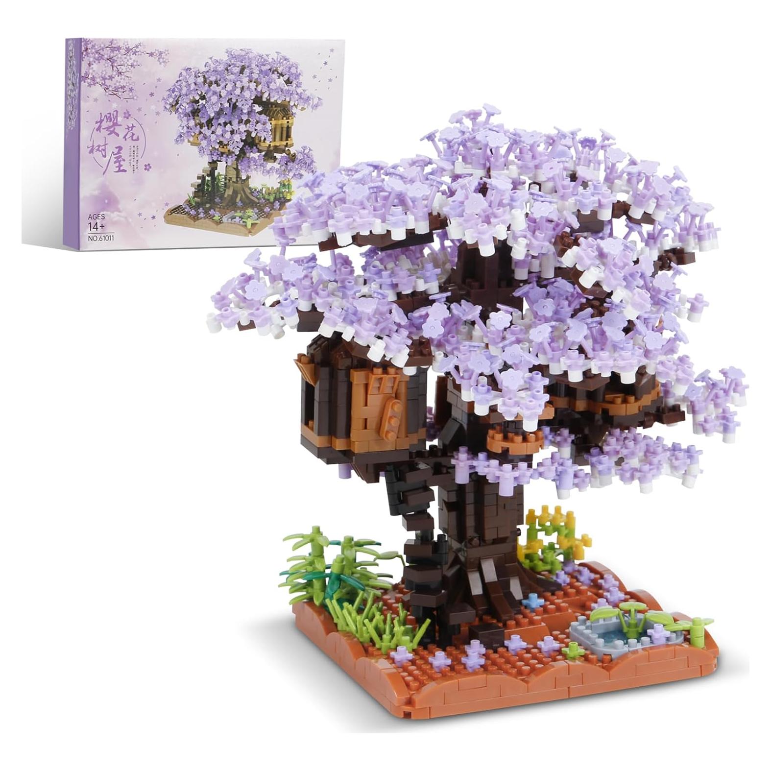 Set de Construcción Micro Bloques Bonsái Cereza 2008 Piezas Bibilock