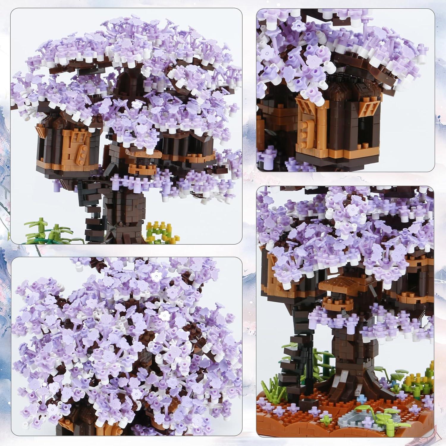 Set de Construcción Micro Bloques Bonsái Cereza 2008 Piezas Bibilock