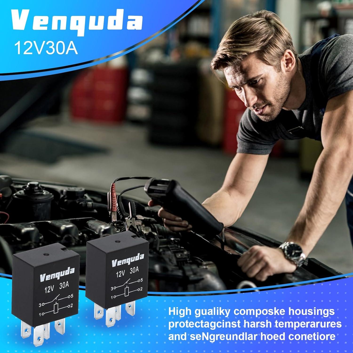 Relé 4 Pines 12V 30A Zhenbaoshop Universal Multiusos