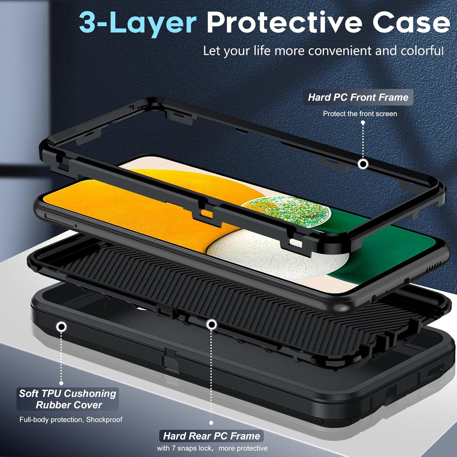 Funda Grado Militar LeYi para Samsung Galaxy A13 5G - Negro