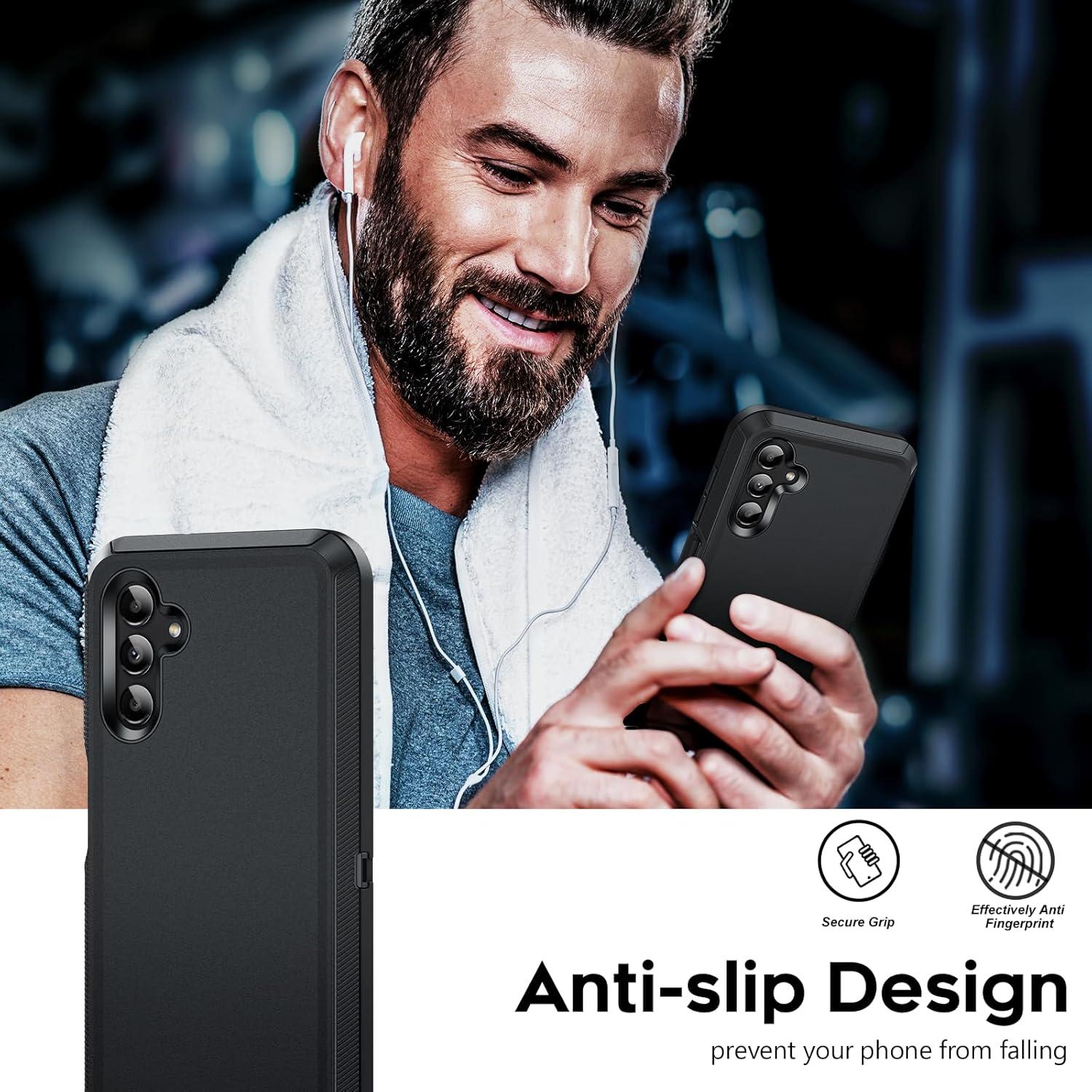 Funda Grado Militar LeYi para Samsung Galaxy A13 5G - Negro