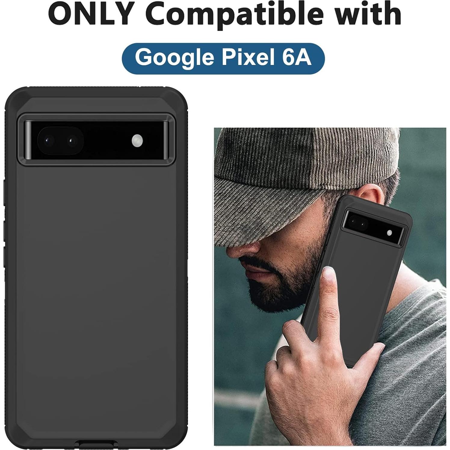 Funda para Google Pixel 6A Aimoll-88, alta resistencia, negra