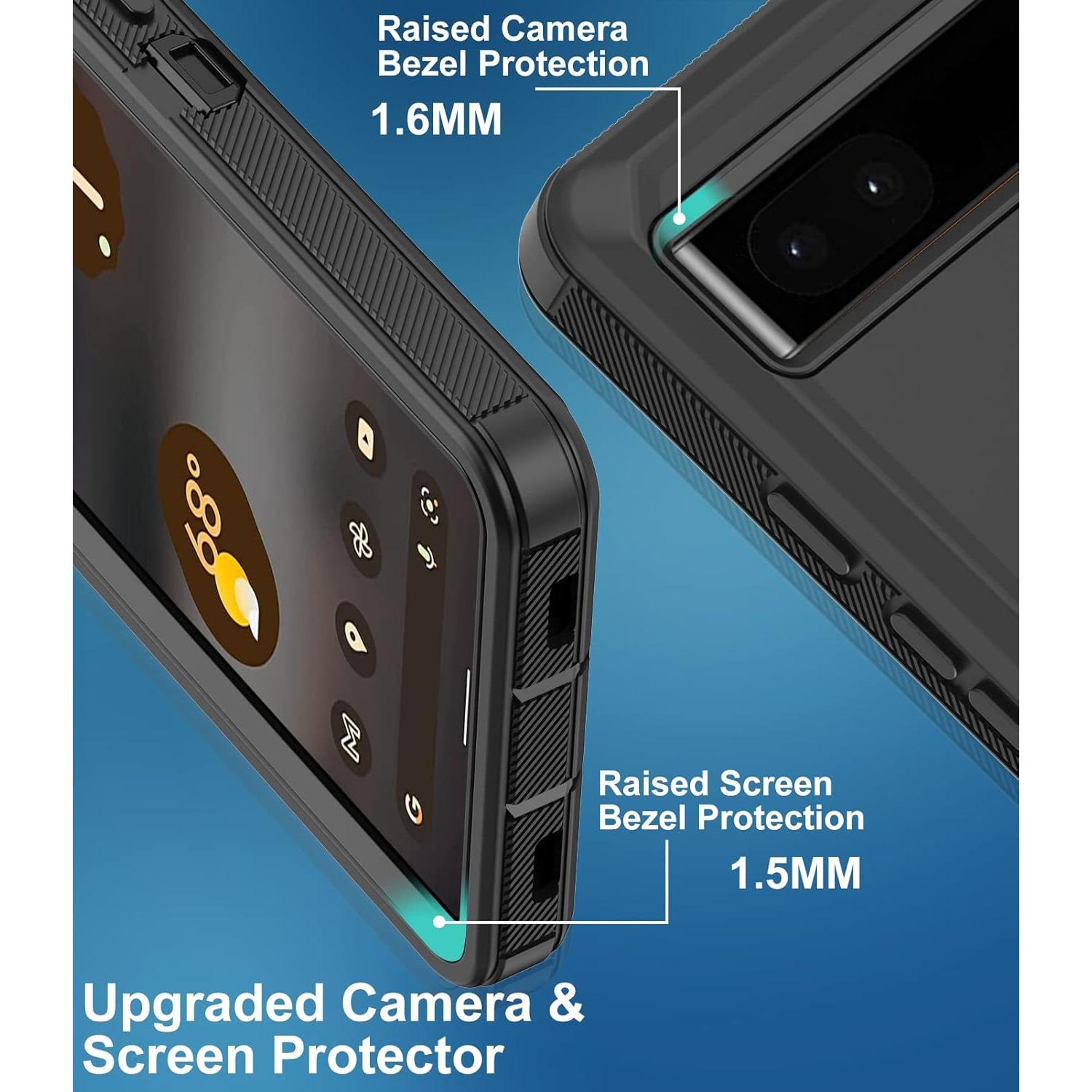 Funda para Google Pixel 6A Aimoll-88, alta resistencia, negra