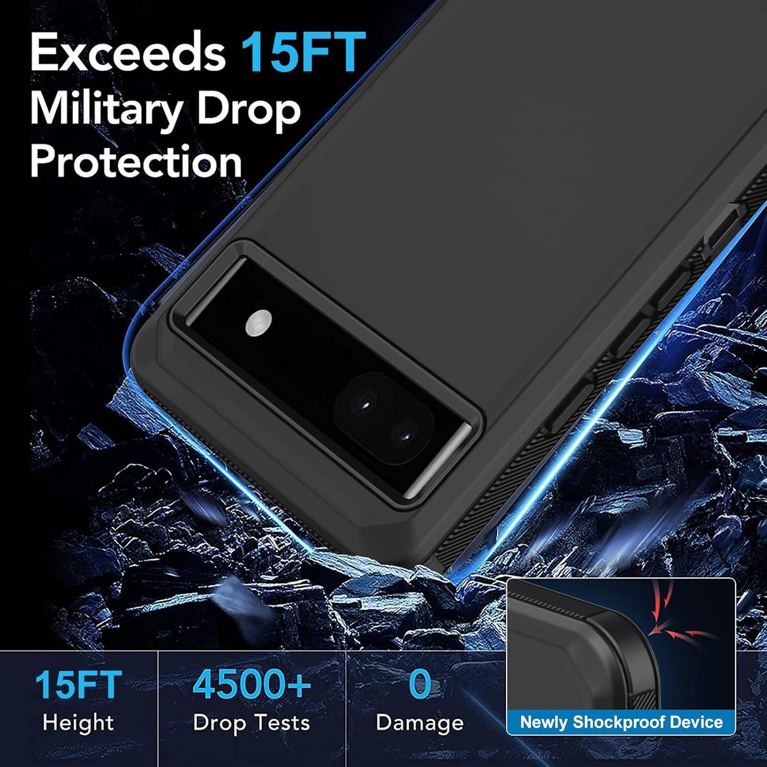 Funda para Google Pixel 6A Aimoll-88, alta resistencia, negra