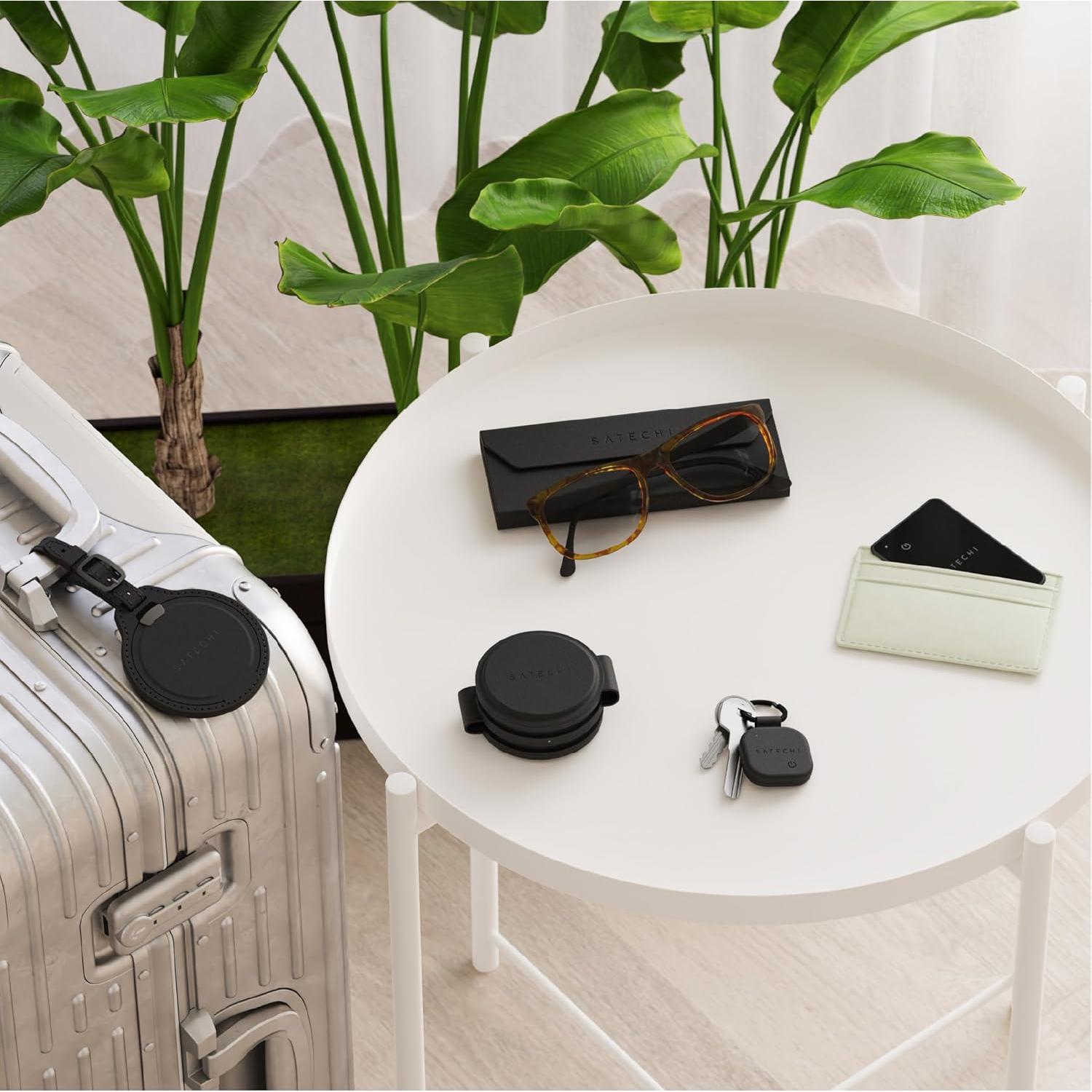 Estuche para Gafas Inteligentes Satechi FindAll - Negro, Plegable, Inalámbrico