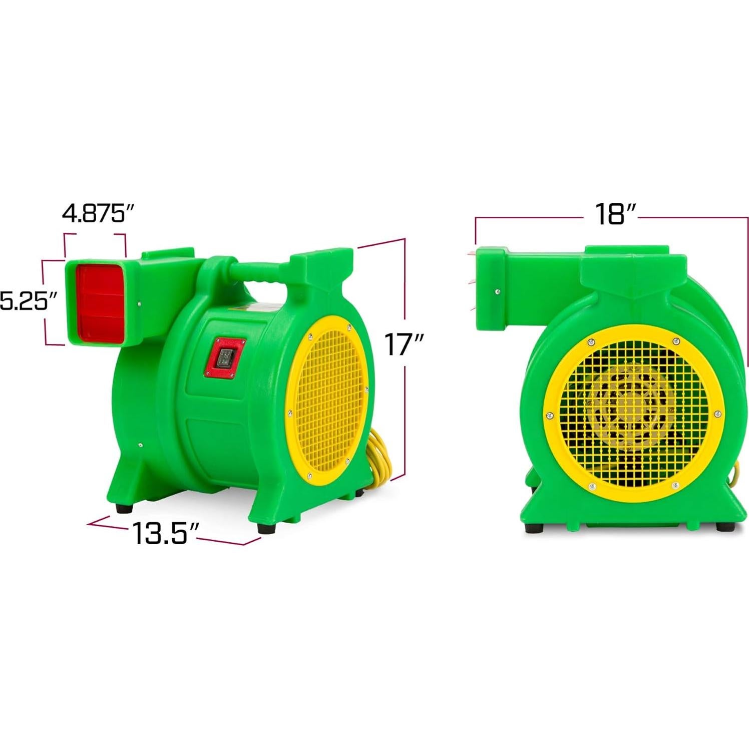 Ventilador B-Air Kodiak 1.5 HP para Inflables y Toboganes
