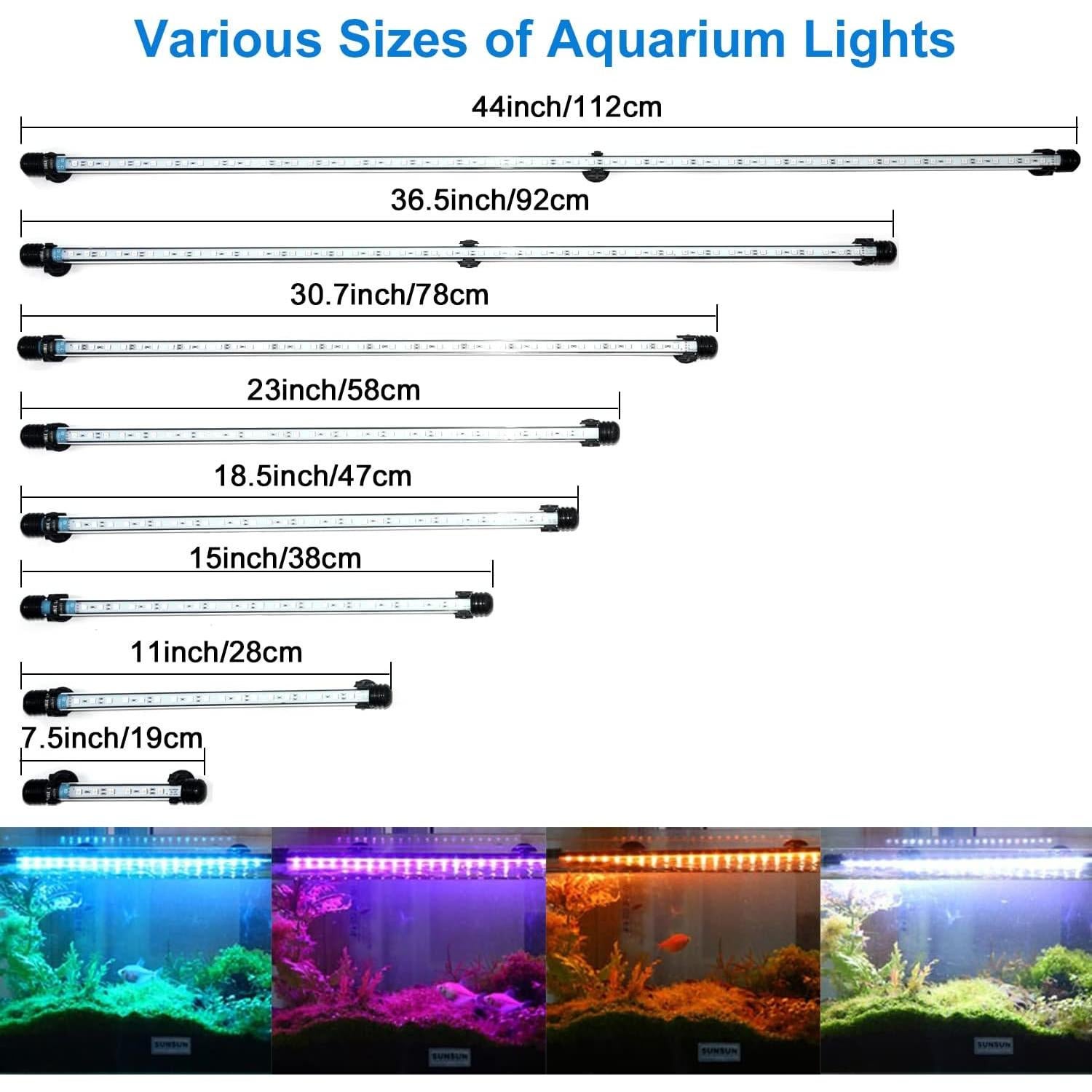 Luz LED para Acuario VARMHUS 19 cm con Control Remoto y APP