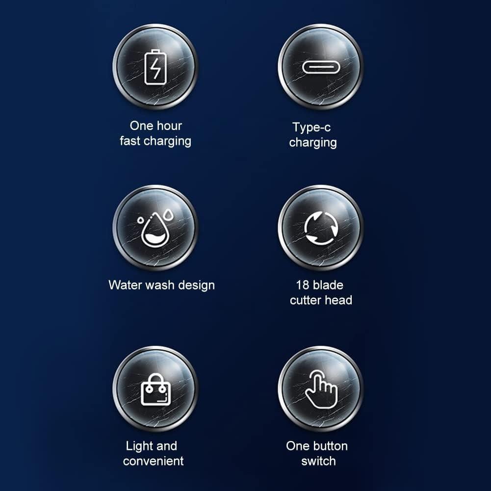 Mini Afeitadora Eléctrica Tookie Recargable USB Negra