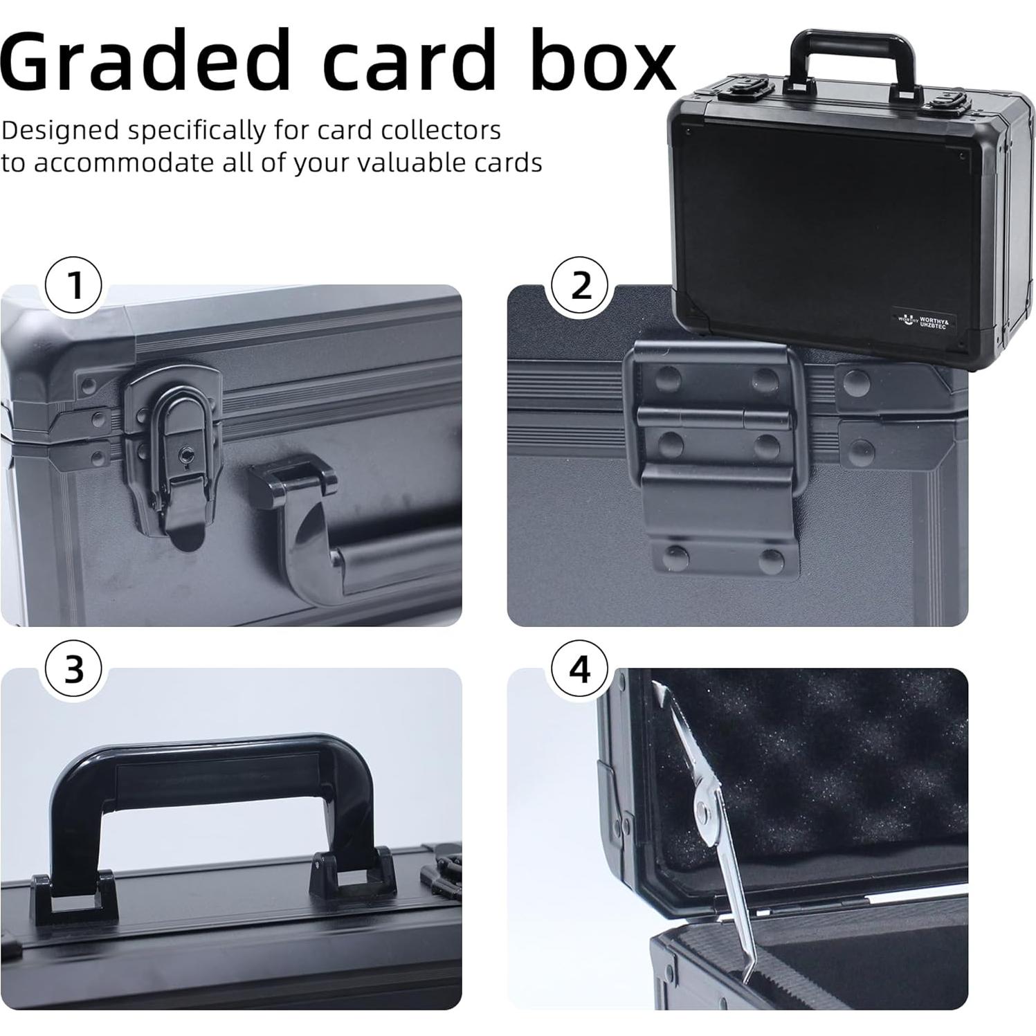 Caja de Almacenamiento de Cartas UHZBTEC Negra 36x28.5x18 cm