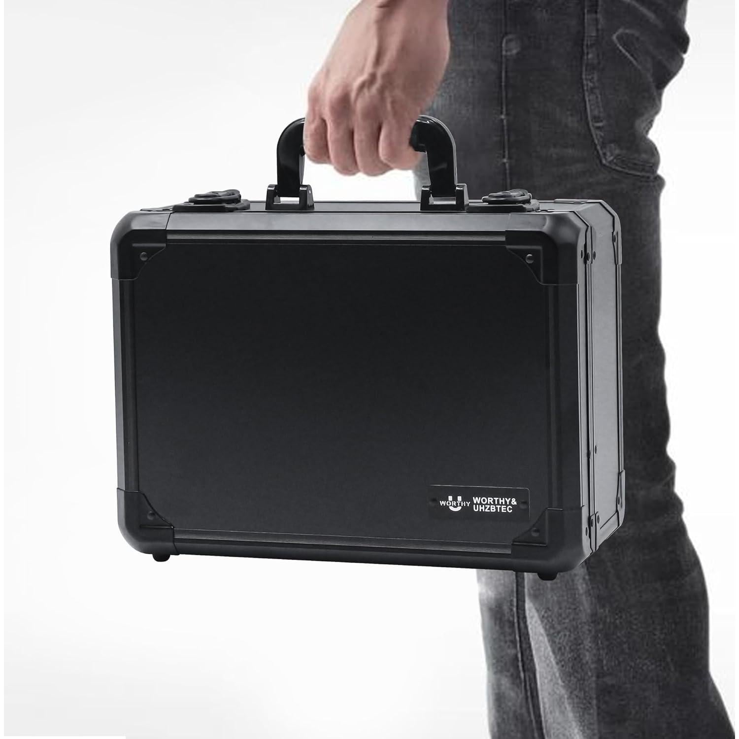 Caja de Almacenamiento de Cartas UHZBTEC Negra 36x28.5x18 cm