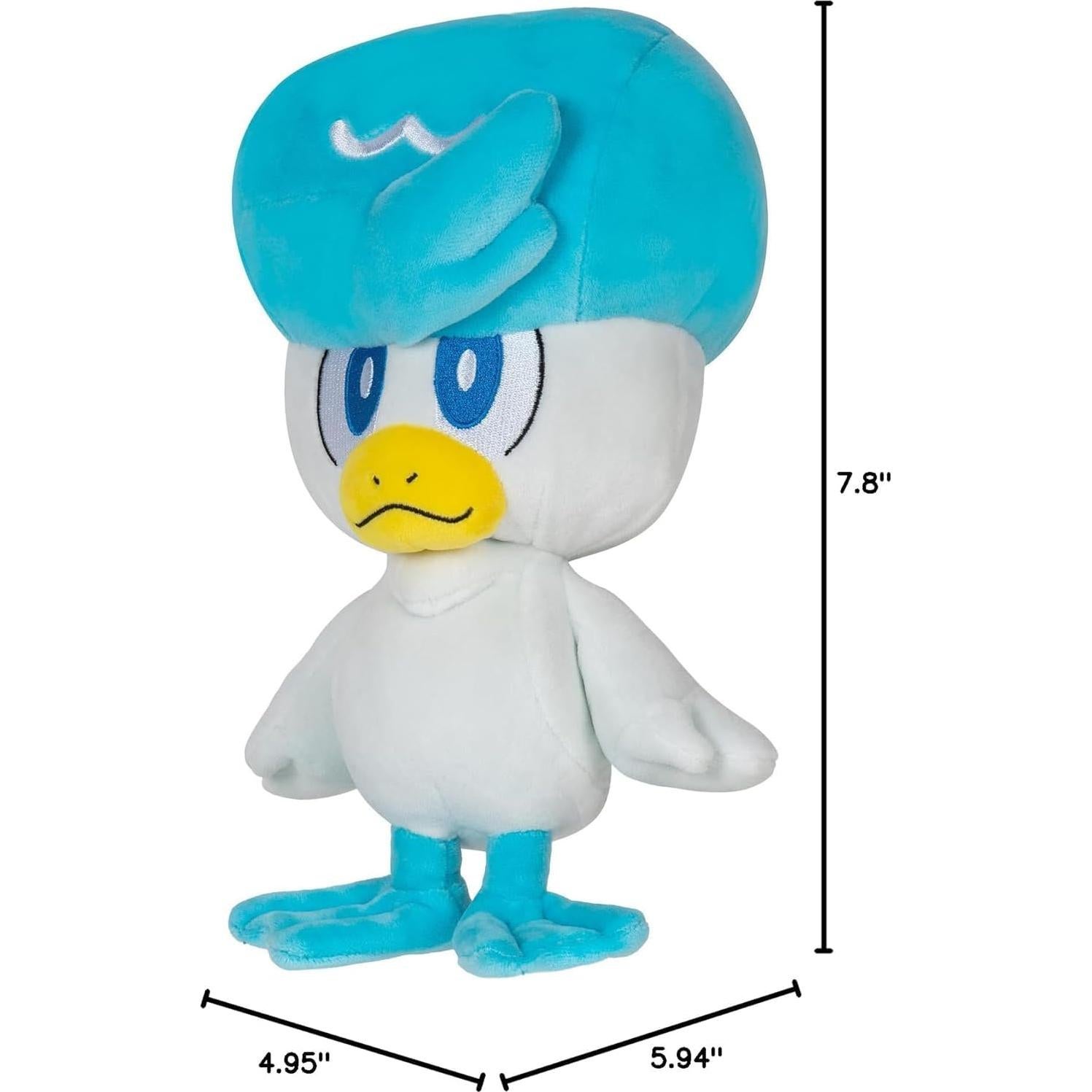 Peluche Quaxly Pokémon - Suave 20 cm, Detalles Auténticos