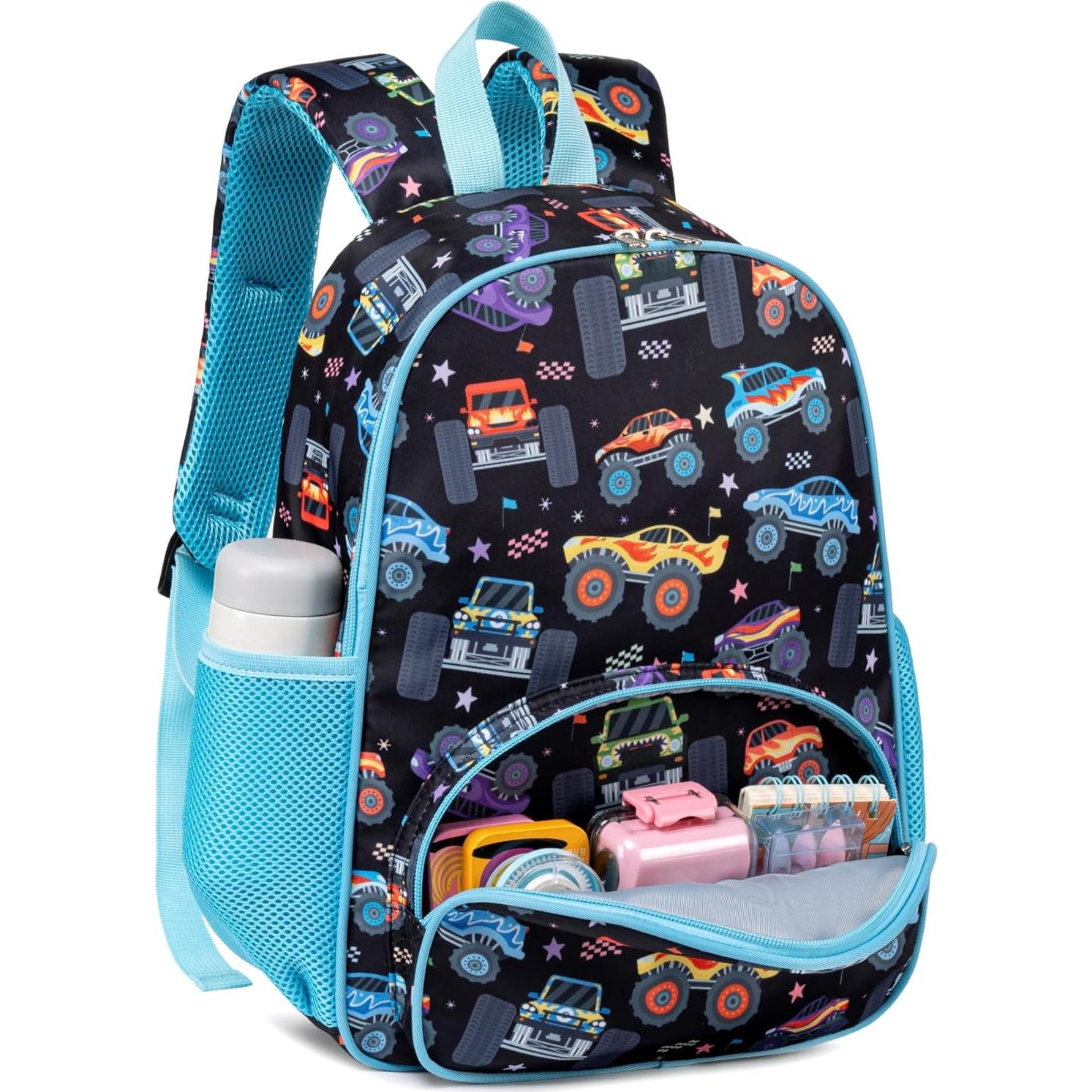 Mochila Escolar para Niños 15" Loidou Camión Azul 13L