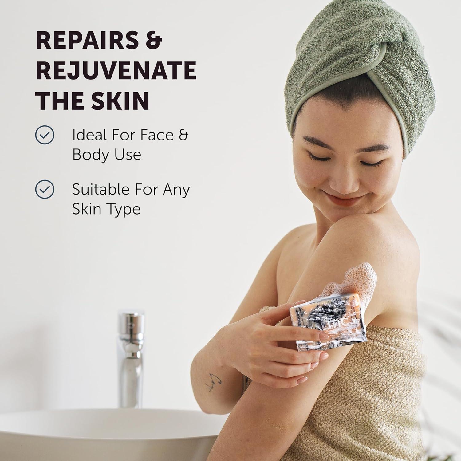 Jabón Negro de Carbón Activado VALITIC - Eliminador de Manchas 2 Pzas