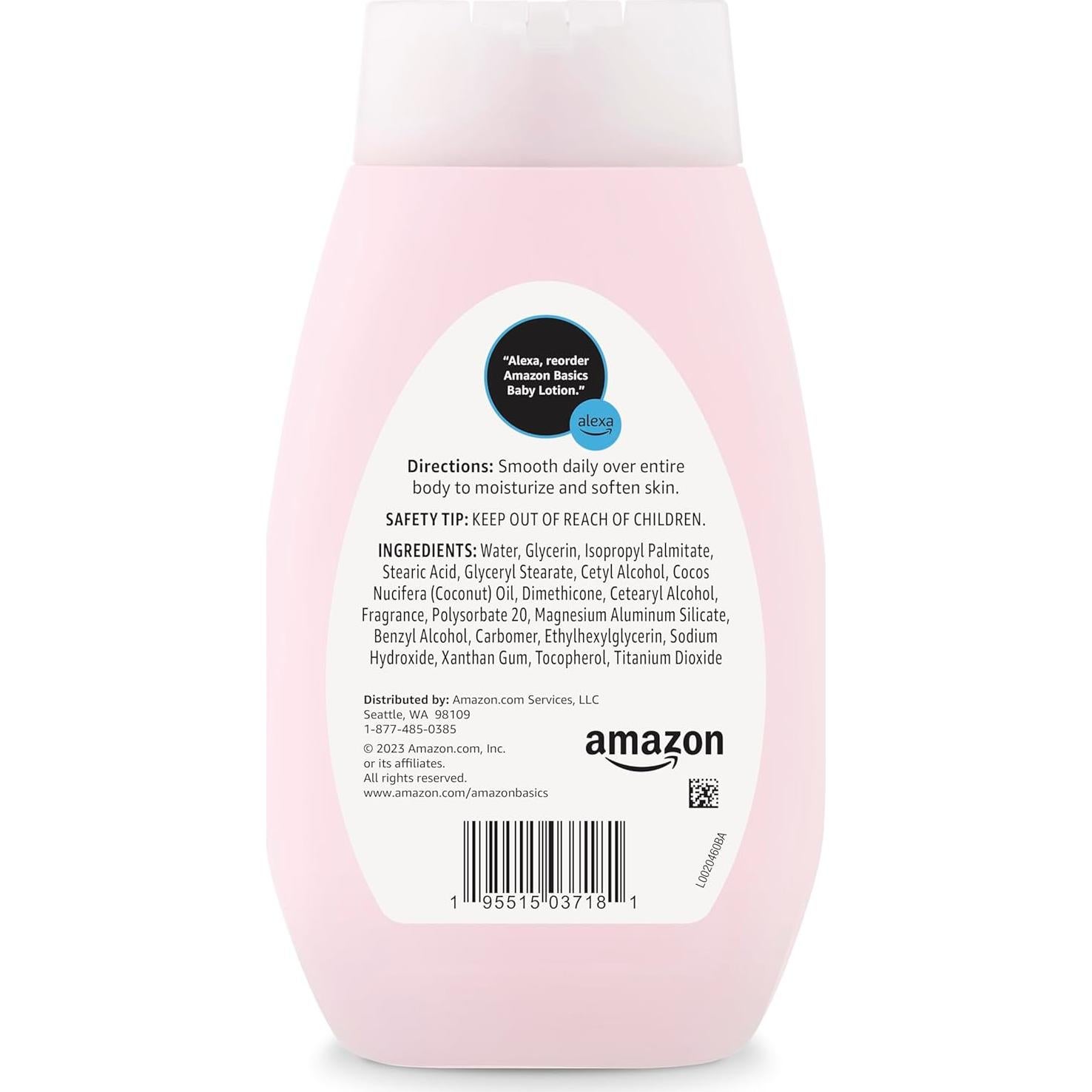 Loción Hidratante para Bebés Amazon Basics 450g Hipoalergénica