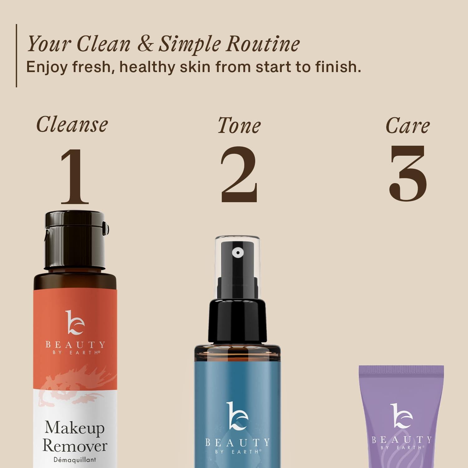 Desmaquillante Suave Beauty By Earth 139 ml - Vegano y Orgánico