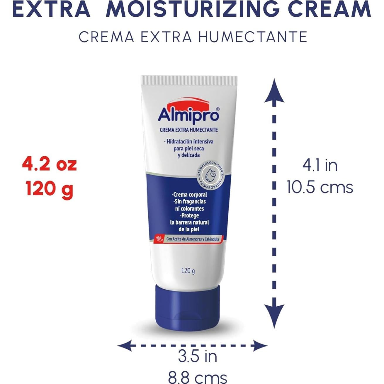 Crema Hidratante Extra Almipro 120g Piel Seca y Delicada