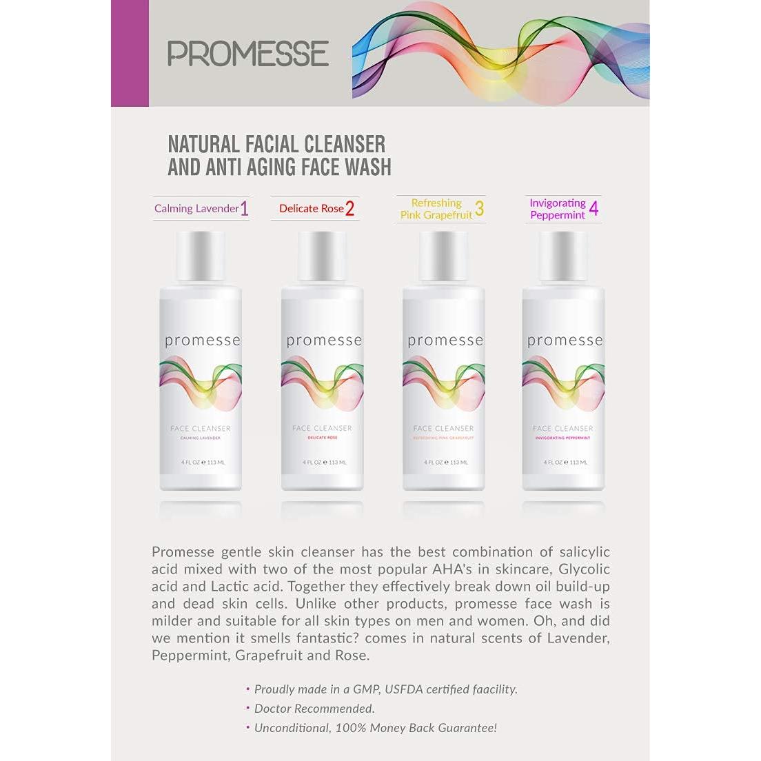 Limpiador Facial Promesse 118ml - Control de Acné y Anti-Envejecimiento
