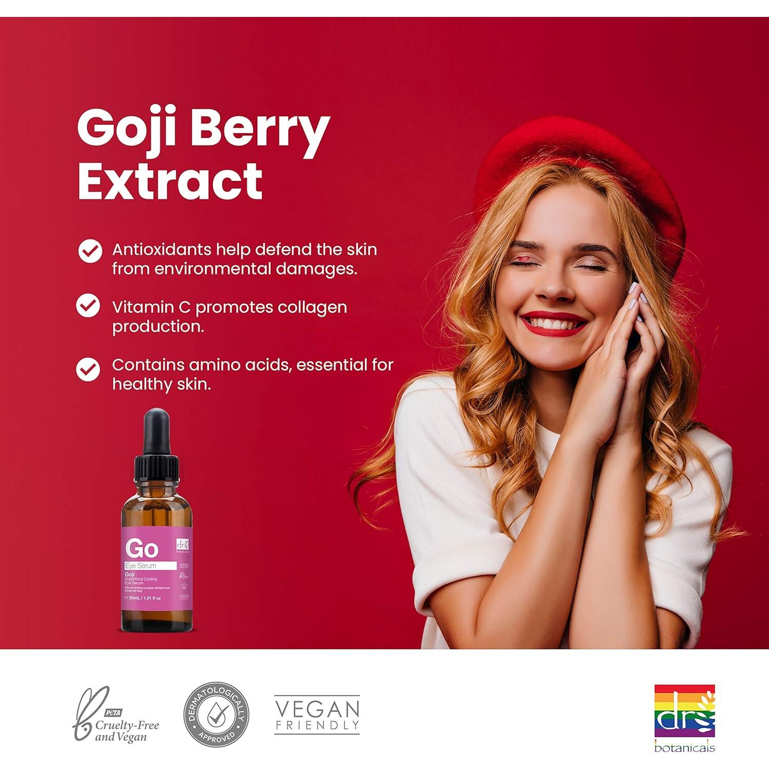 Suero Iluminador para Ojos Dr Botanicals Goji 30 ml