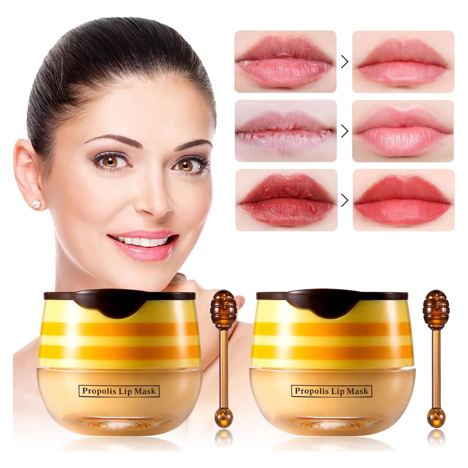 Mascarilla Labial Hidratante de Miel LSxia 2 PCS 5.5g