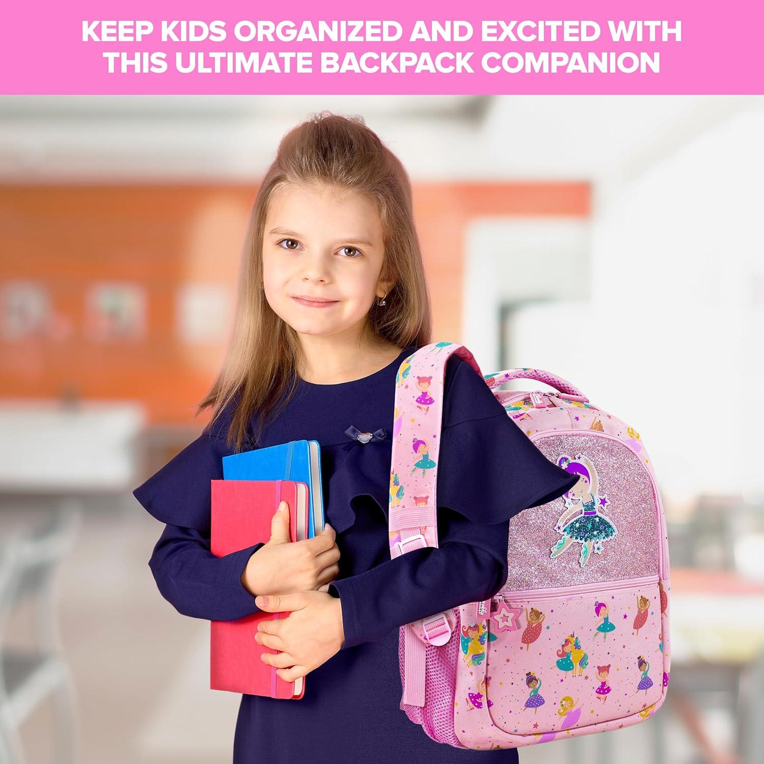 Mochila Temática para Niños Decorably 42cm Bailarina 3 Compartimentos