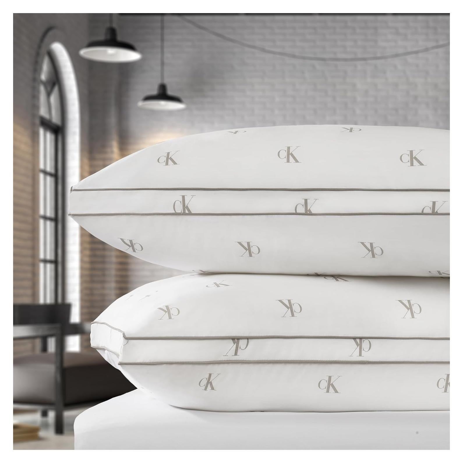 Almohadas Calvin Klein Logo 2 Piezas 50.8x71.1cm Algodón