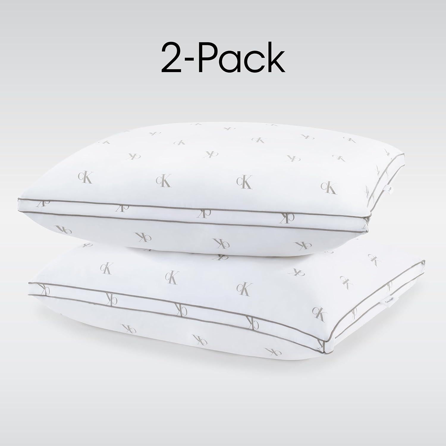 Almohadas Calvin Klein Logo 2 Piezas 50.8x71.1cm Algodón