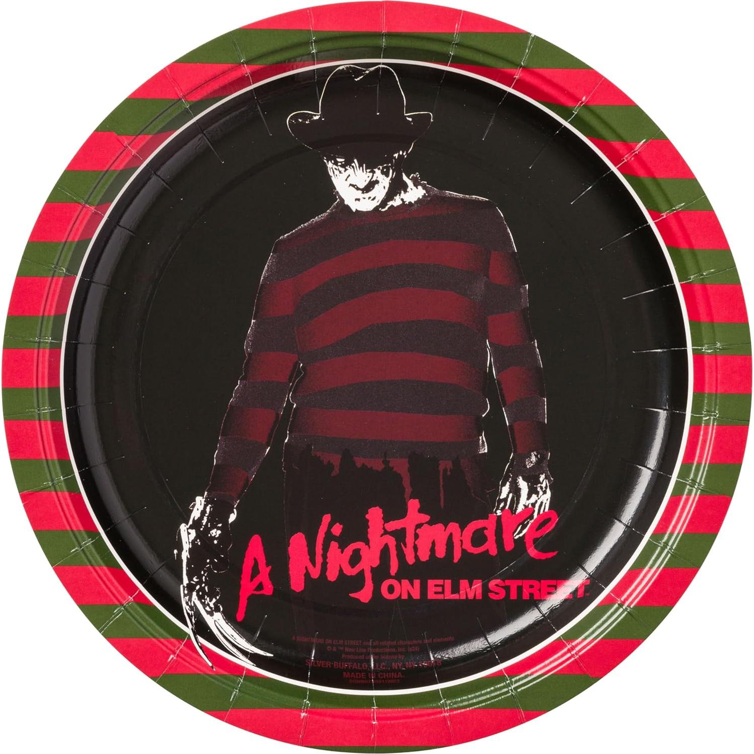 Paquete Fiesta Freddy Krueger 32 Piezas Platos y Servilletas