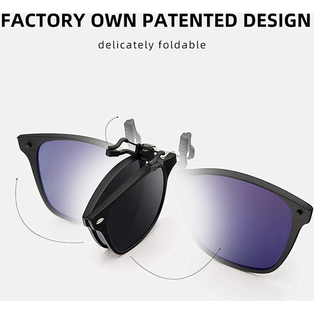 Gafas de sol clip-on Bauhaus UV400 para hombres y mujeres