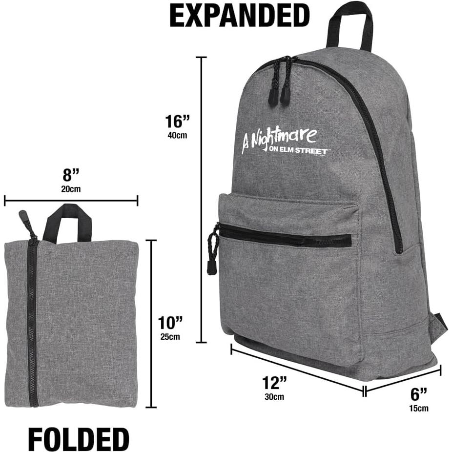 Mochila Ligera Plegable Pesadilla en Elm Street 21.24L