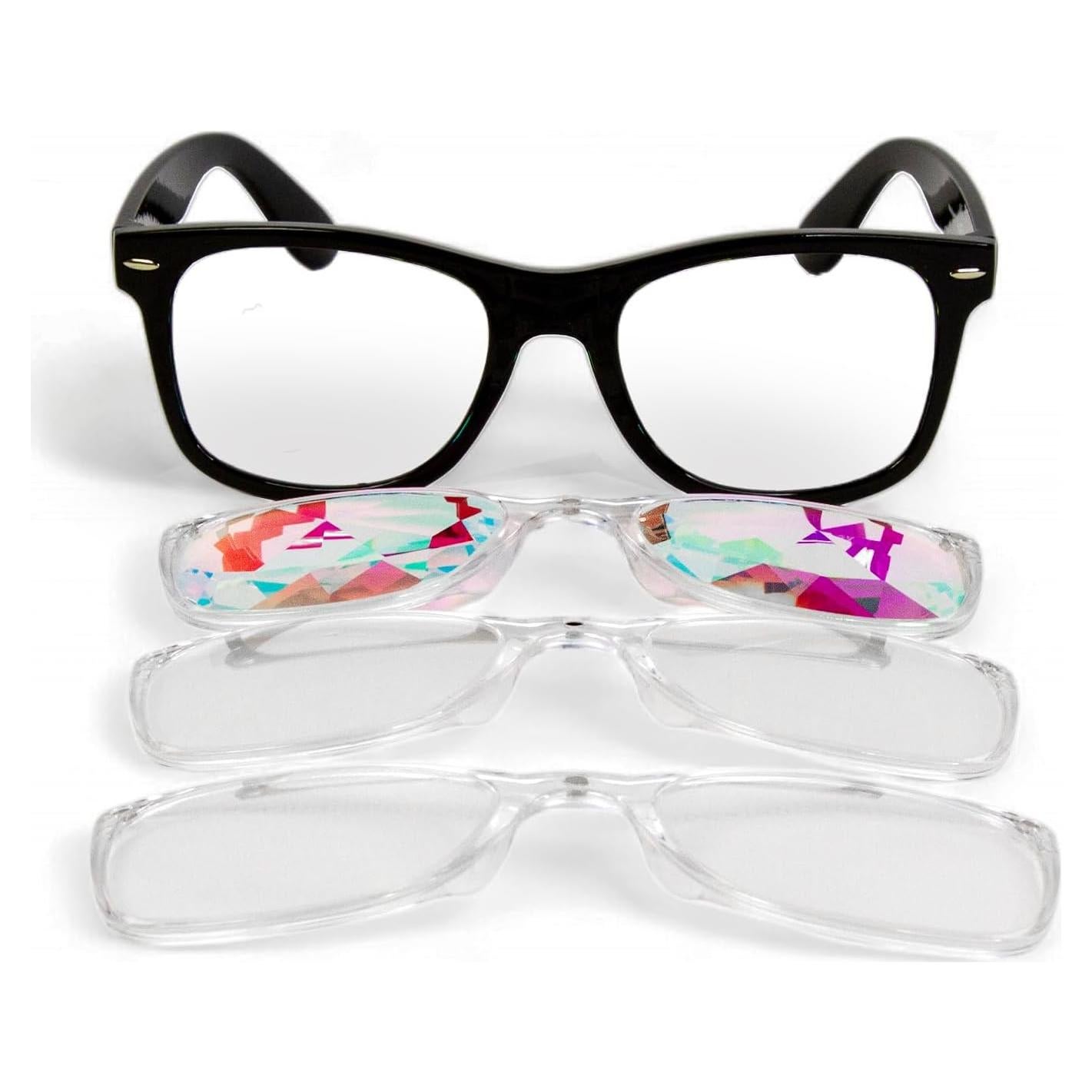 Gafas de Difracción GloFX Snaps - 3D Prismas y Caleidoscopio