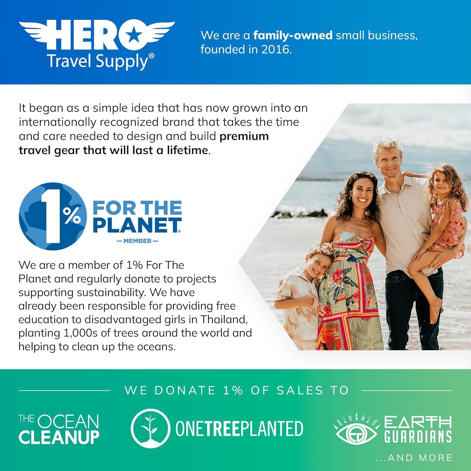 Candado de Equipaje Hero - Paquete de 2, Combinación TSA 4 Dígitos