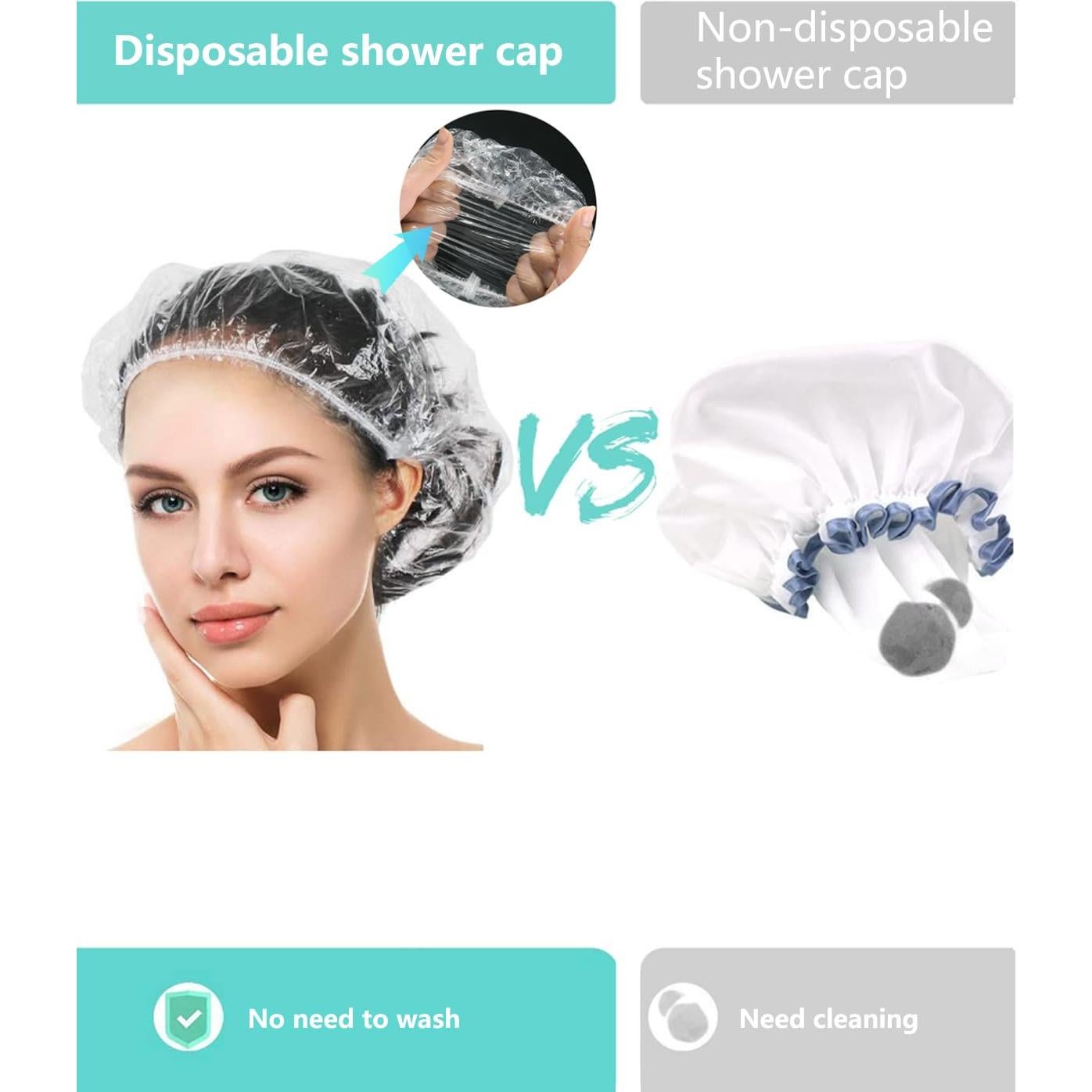 Gorras de Ducha Desechables Años Tranquilos 30PCS Grandes