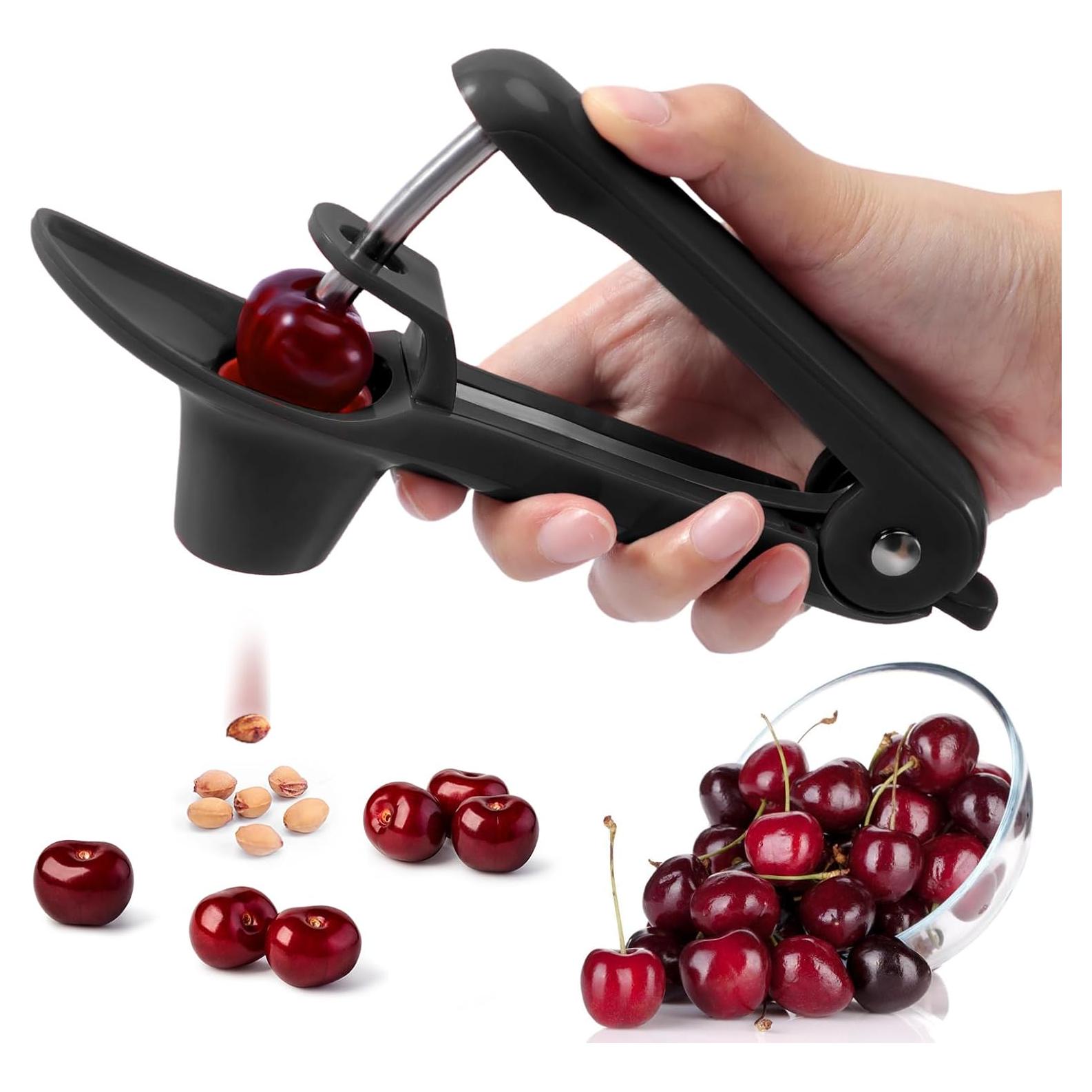 Deshuesador de cerezas SCHVUBENR de acero inoxidable - Negro