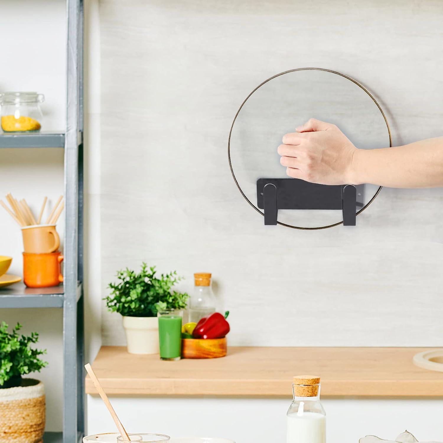 Soporte para Tapa de Olla YOUGRIDDA Acero Inoxidable Negro