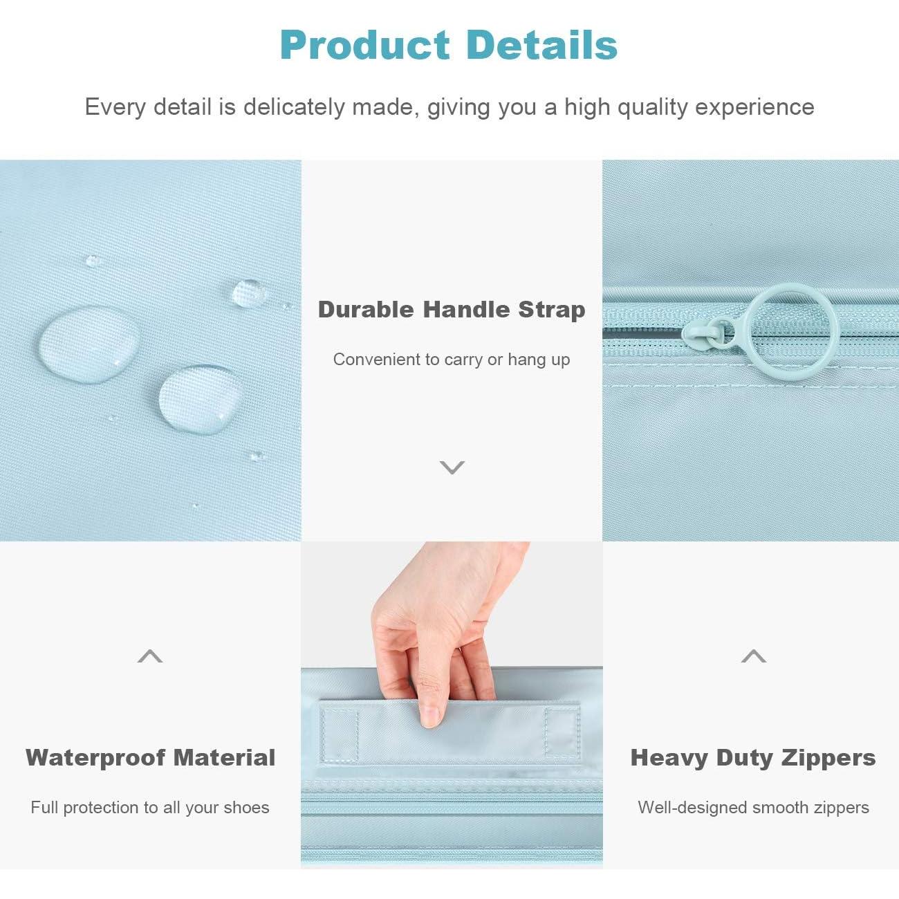 Bolsa para Zapatos Mossio Beige - Organizador de Viaje 3 Pares