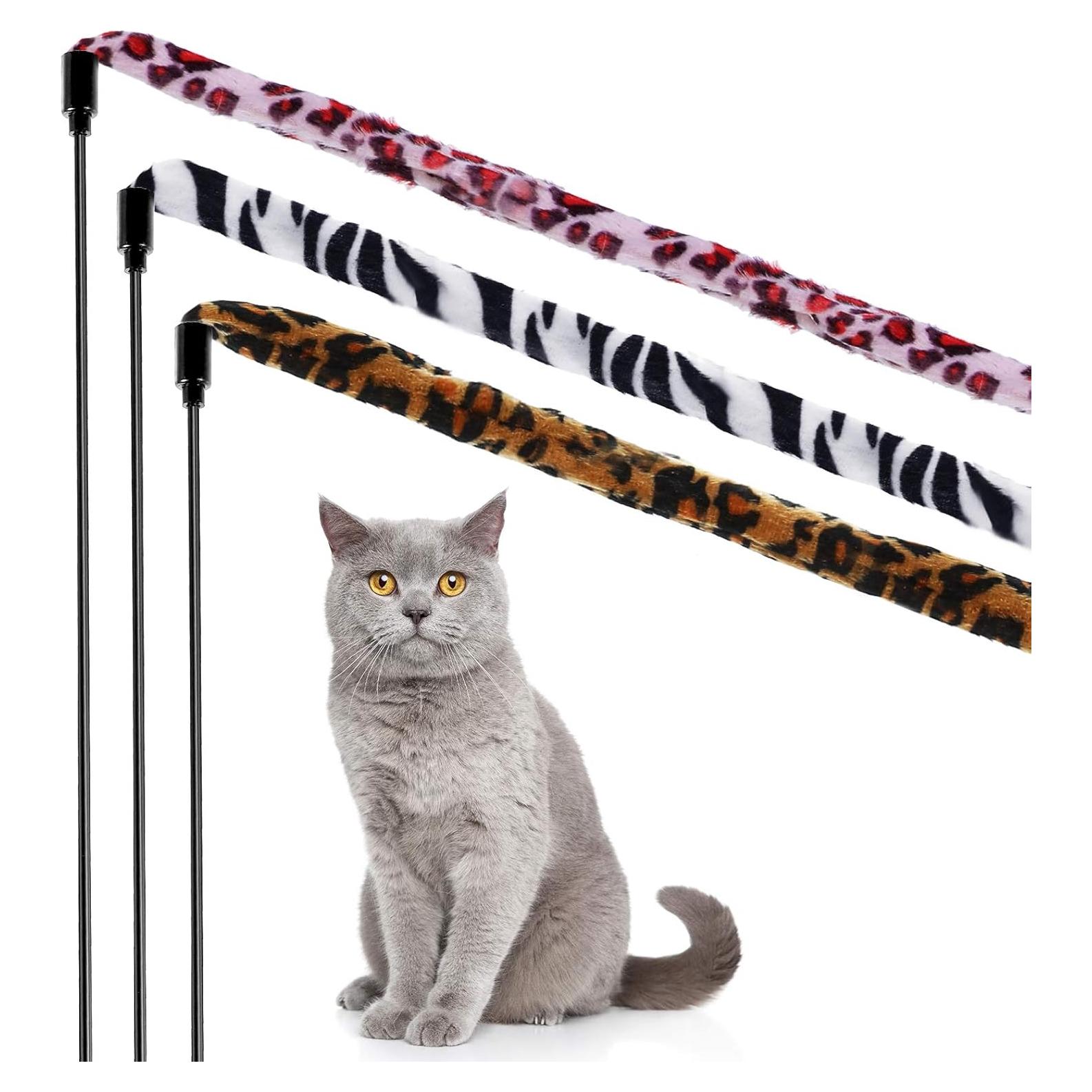 Juguete Interactivo para Gatos Sumind - 3 Varitas de 40 cm