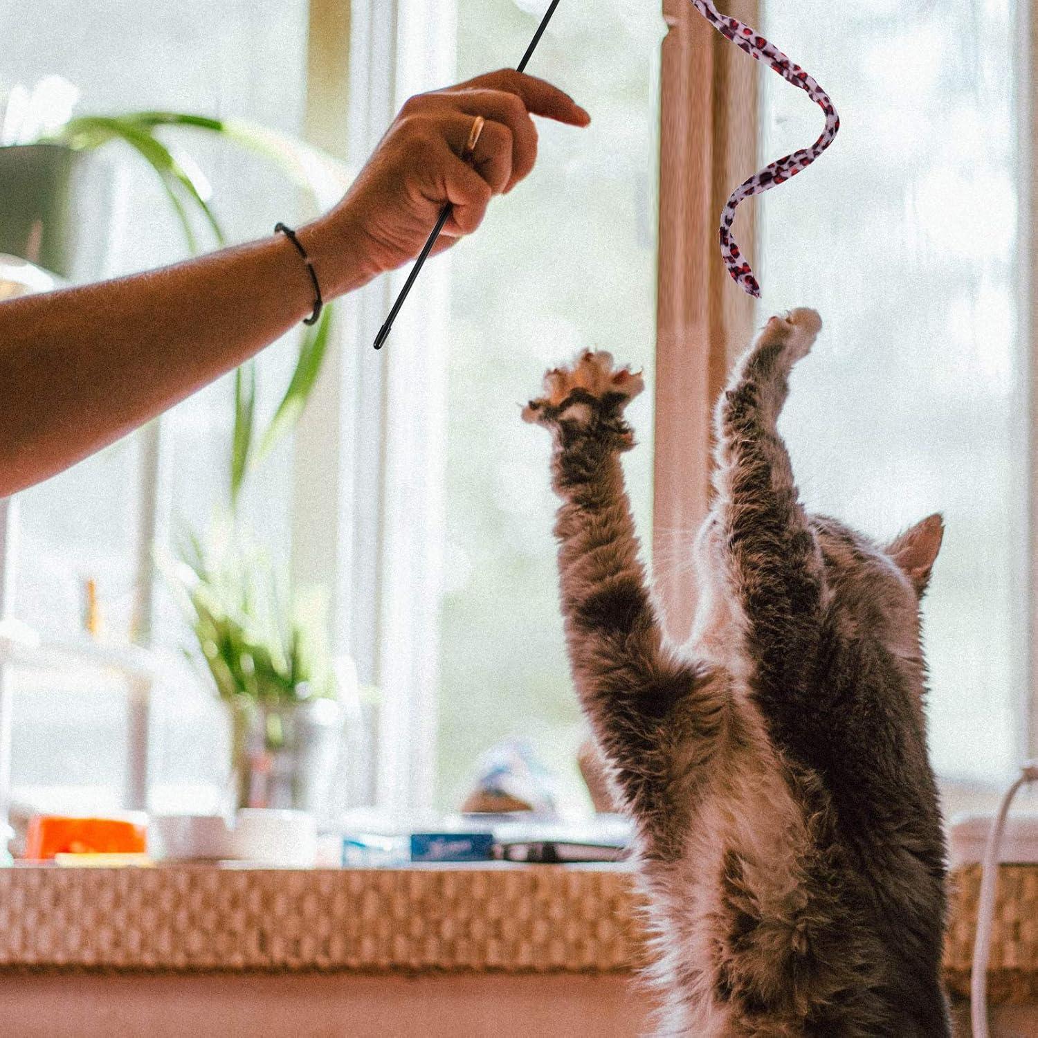 Juguete Interactivo para Gatos Sumind - 3 Varitas de 40 cm