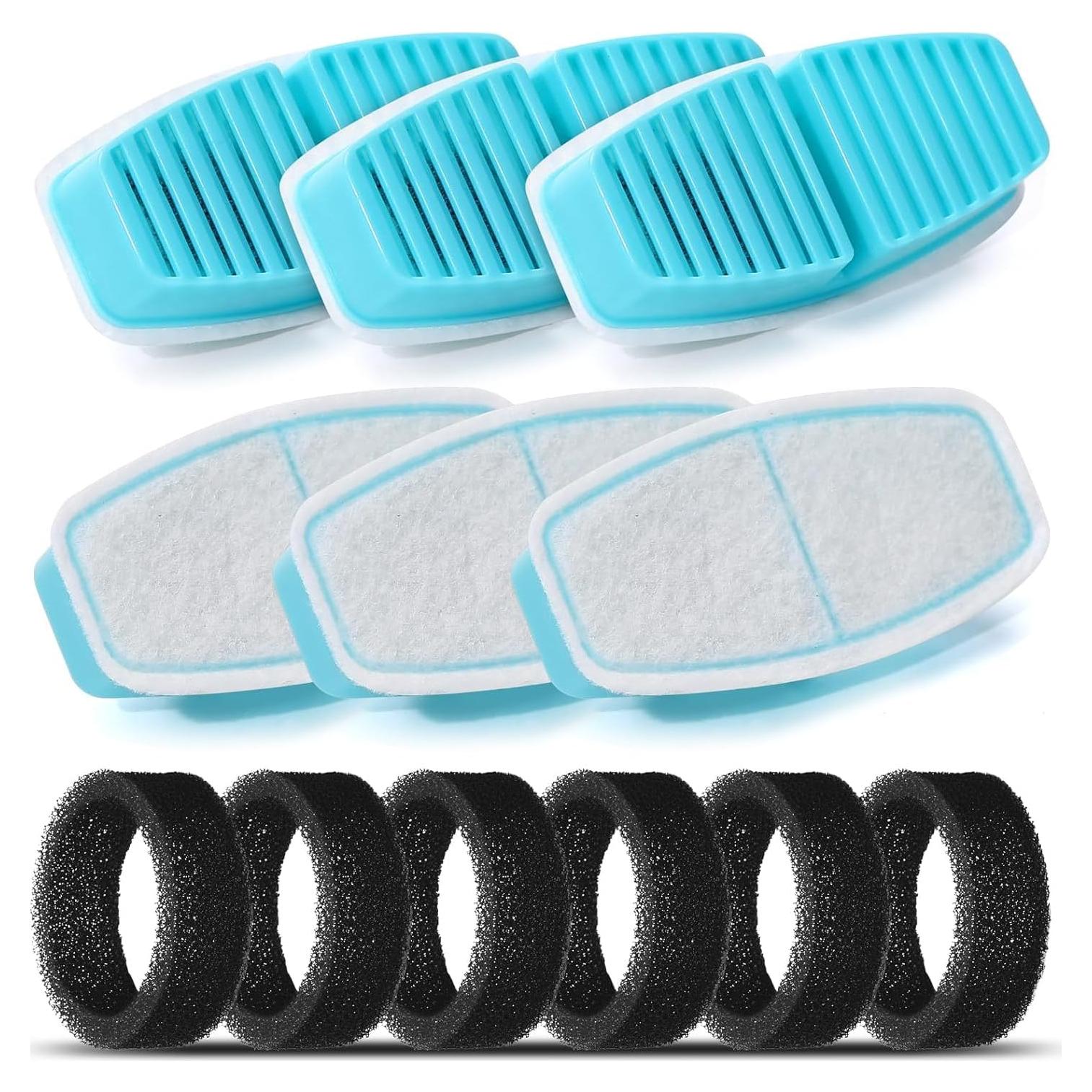 Filtros de Agua para Gatos BEMOONY H7 - 12 Filtros (6 Carbón + 6 Esponjas)