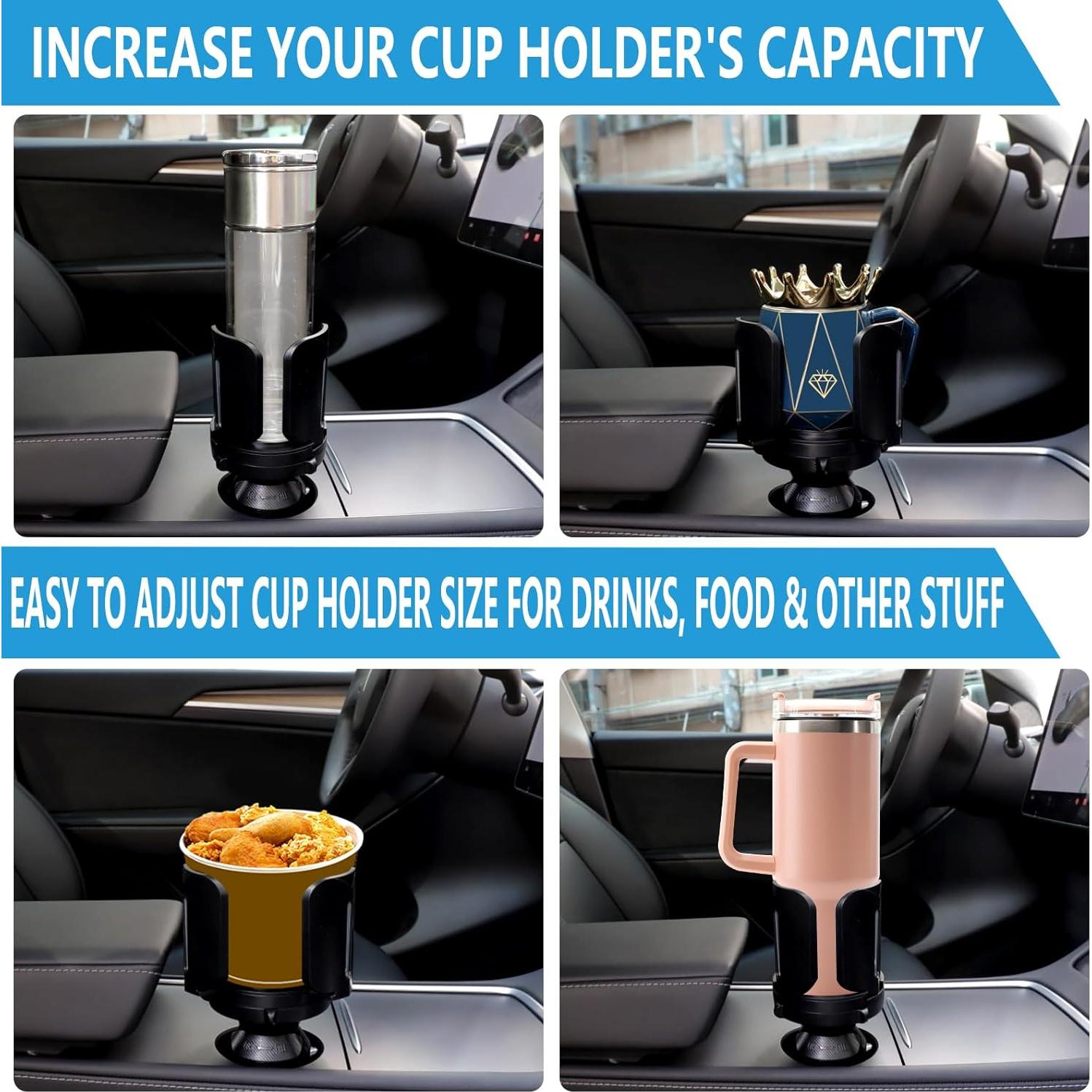 Expansor de Portavasos para Coche Octomo Ajustable 2.5 a 14 cm