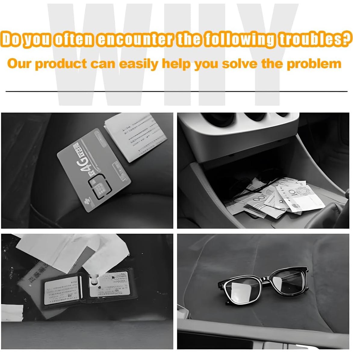 Organizador de Visera de Coche Sandfren Marrón Multifuncional