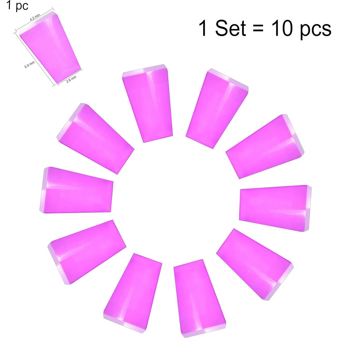 20 Piezas Clips Quitacutículas AMT Rosa para Esmalte de Uñas