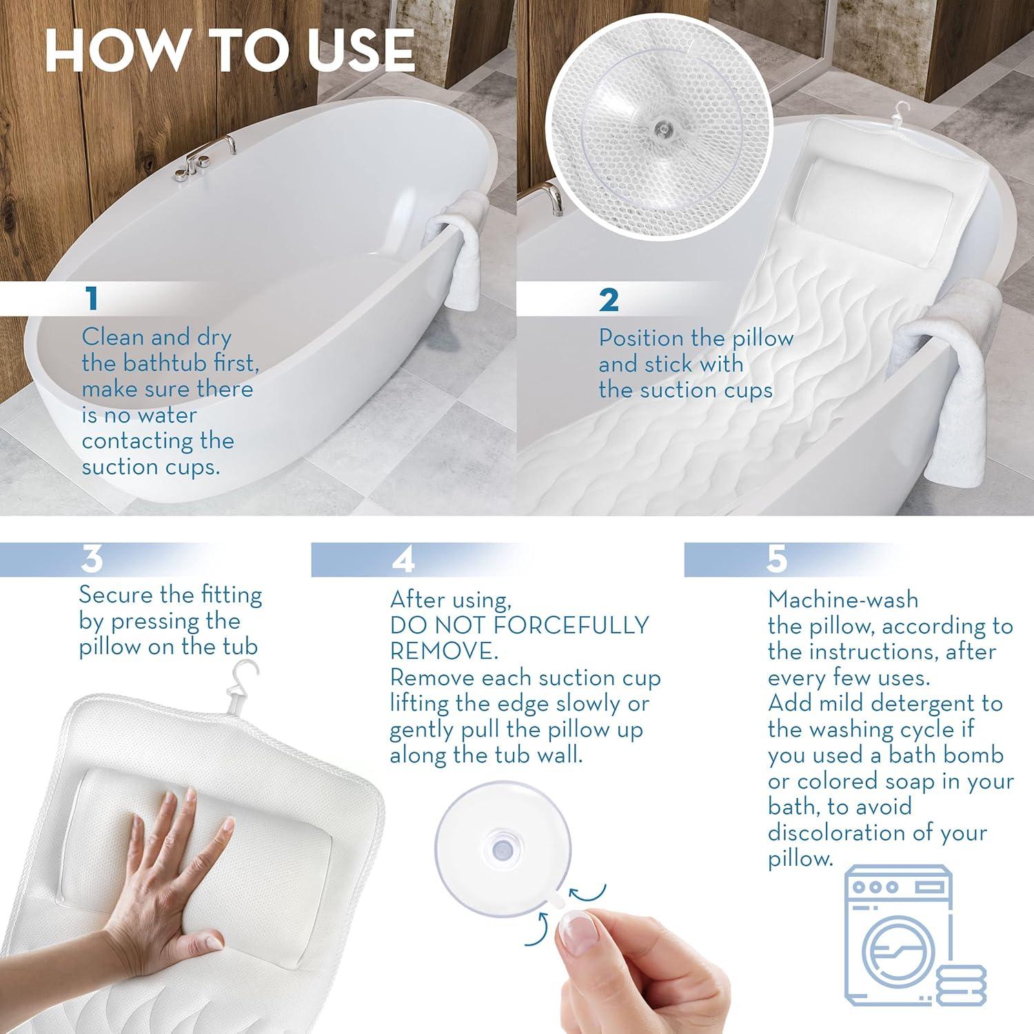 Almohada de Baño Cuerpo Completo CONCEPTOS BÁSICOS 30x10x45 cm