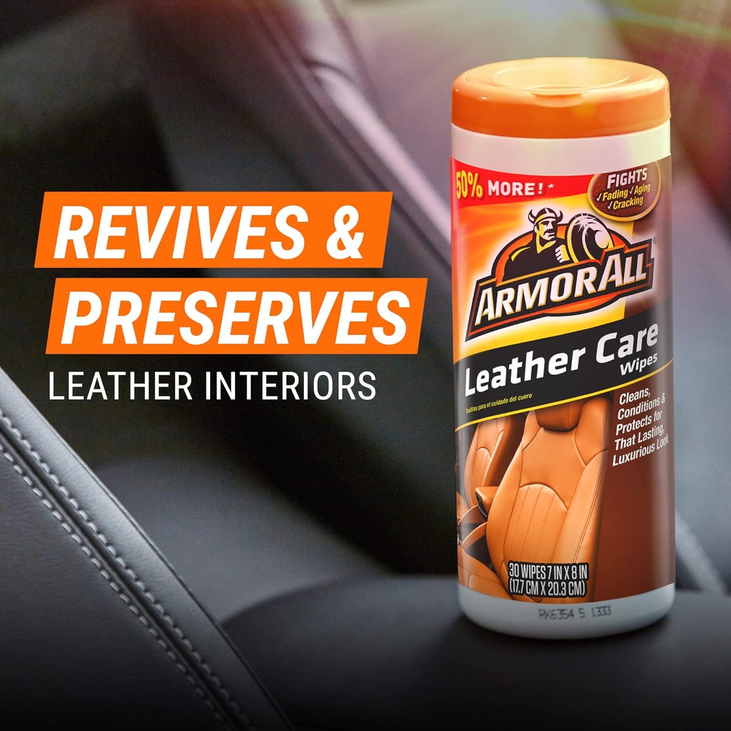 Toallitas Limpiadoras para Cuero Armor All - Paquete de 6